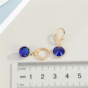 Royal blue dangle earrings birth month earrings